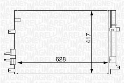 MAGNETI MARELLI 350203616000 -  Конденсатор, кондиционер